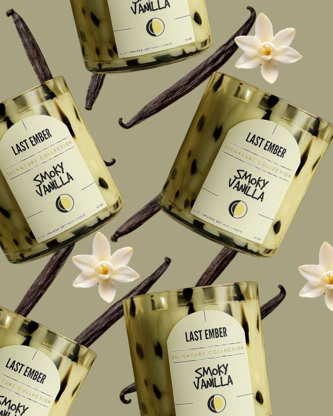 Large Scented Candle - Smoky Vanilla