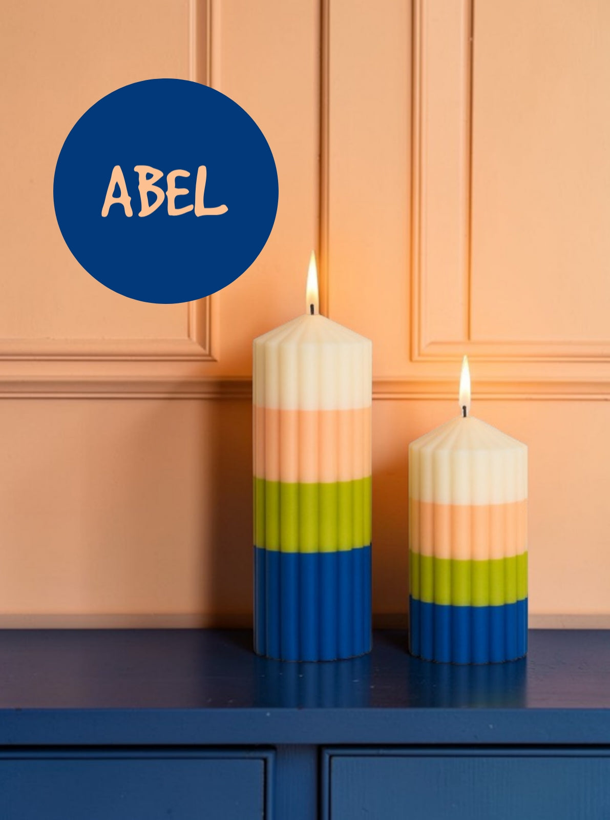 Layered Pillar Candle - ABEL