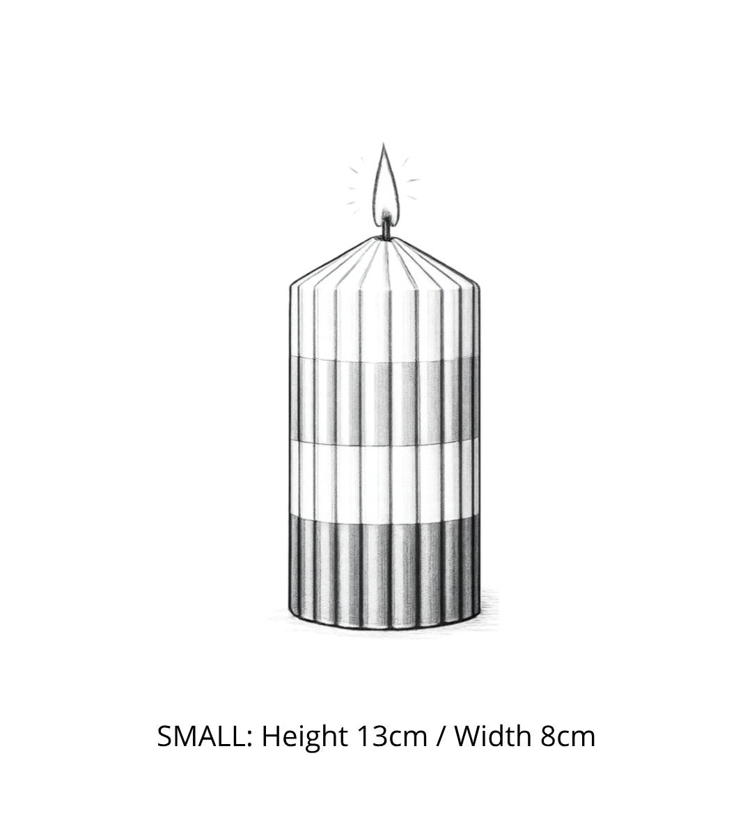 Layered Pillar Candle - AGNES
