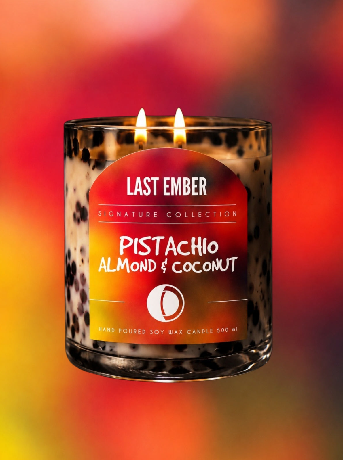 Large Scented Candle - Pistachio, Almond & Coconut