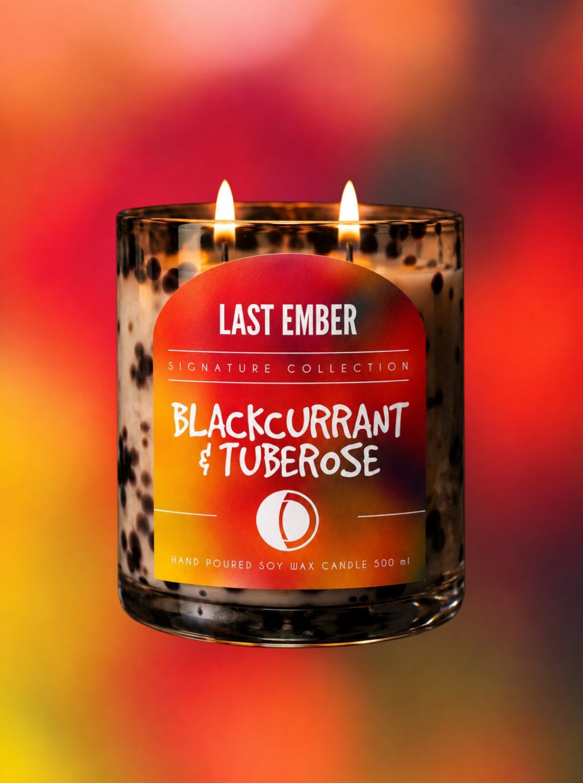 Large Scented Candle - Blackcurrant & Tuberose