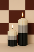 Layered Pillar Candle - PHYLLIS
