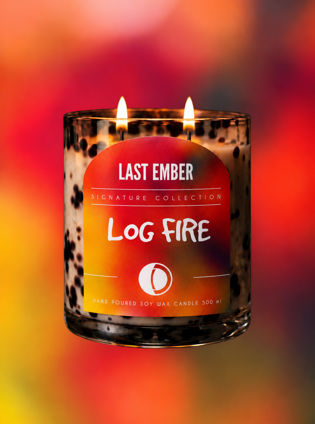 Large Scented Candle - Log Fire